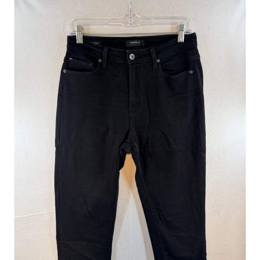 Haala Denim Whitney Skinny High Rise Jeans, Black, Size 29x30